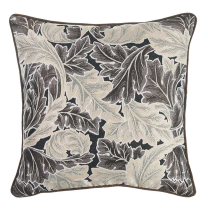 17" Taupe and White Throw Pillow Cover