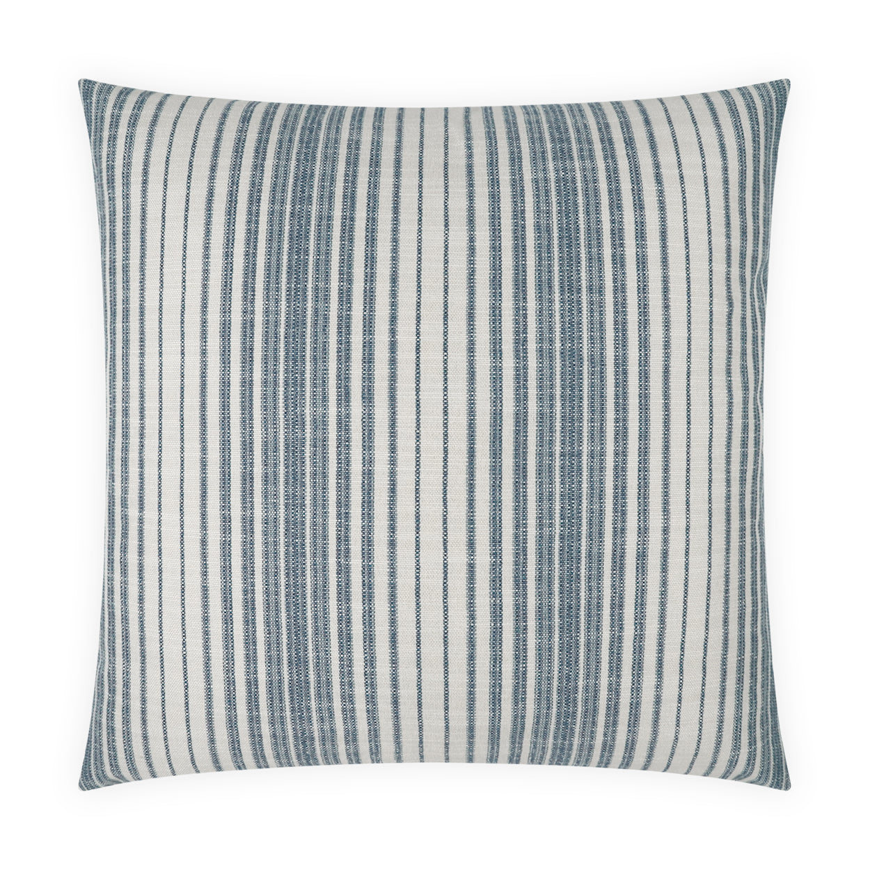 D.V. KAP HOME   24" x 24" Summerville Pillow - Blue Stripes, Transitional    - 3555-B-2424
