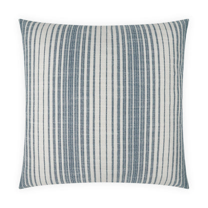 D.V. KAP HOME   24" x 24" Summerville Pillow - Blue Stripes, Transitional    - 3555-B-2424