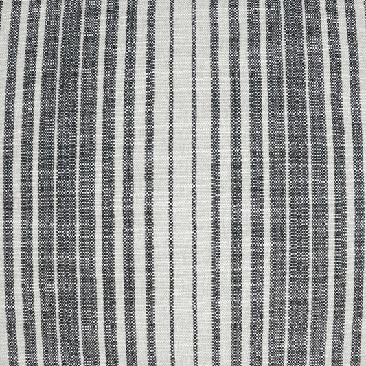 D.V. KAP HOME 3555-C-YARD Summerville Fabric - Charcoal Stripes, Transitional  Grey   - Summerville