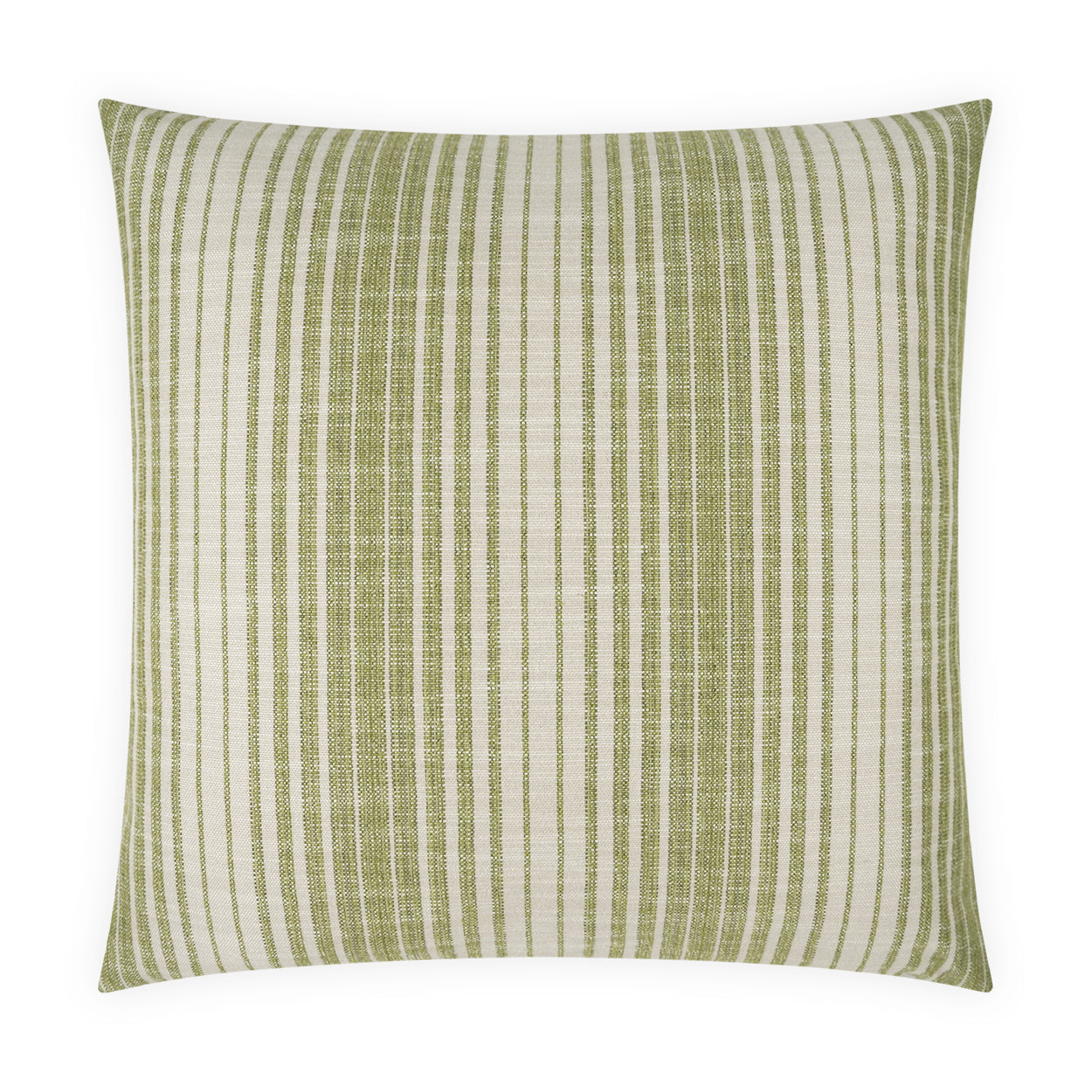 D.V. KAP HOME   24" x 24" Summerville Pillow - Green Stripes, Transitional    - 3555-G-2424