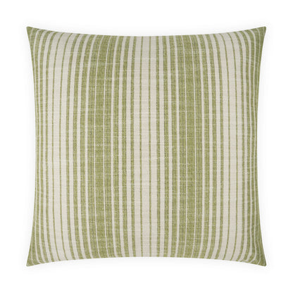 D.V. KAP HOME   24" x 24" Summerville Pillow - Green Stripes, Transitional    - 3555-G-2424