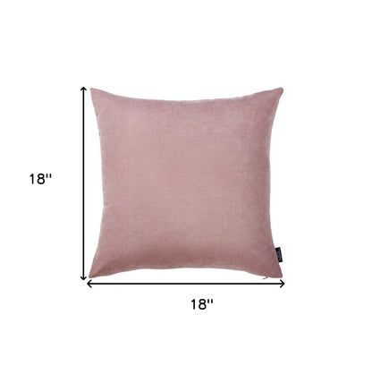 Set of Two 18" Mauve Pink Throw Pillow Covers