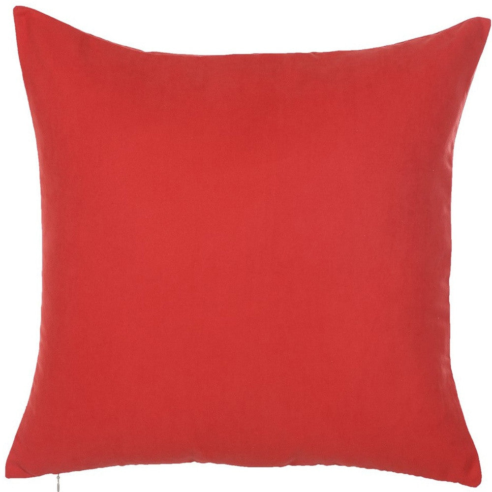 Gold And Red Wide Stripe Decorative Throw Pillow Cover.