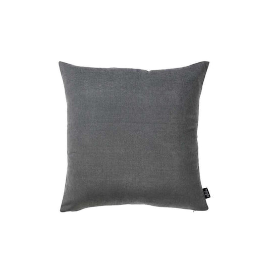 Set Of 2 Gray Brushed Twill Decorative Throw Pillow Covers