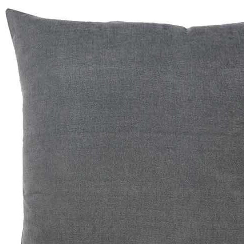 Set of Two 20" Gray Throw Pillow Covers