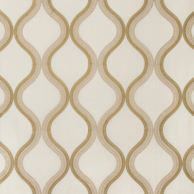 KRAVET COUTURE EMBROIDERY GEOMETRIC WHITE,BEIGE,GOLD   - 35553.1416.0