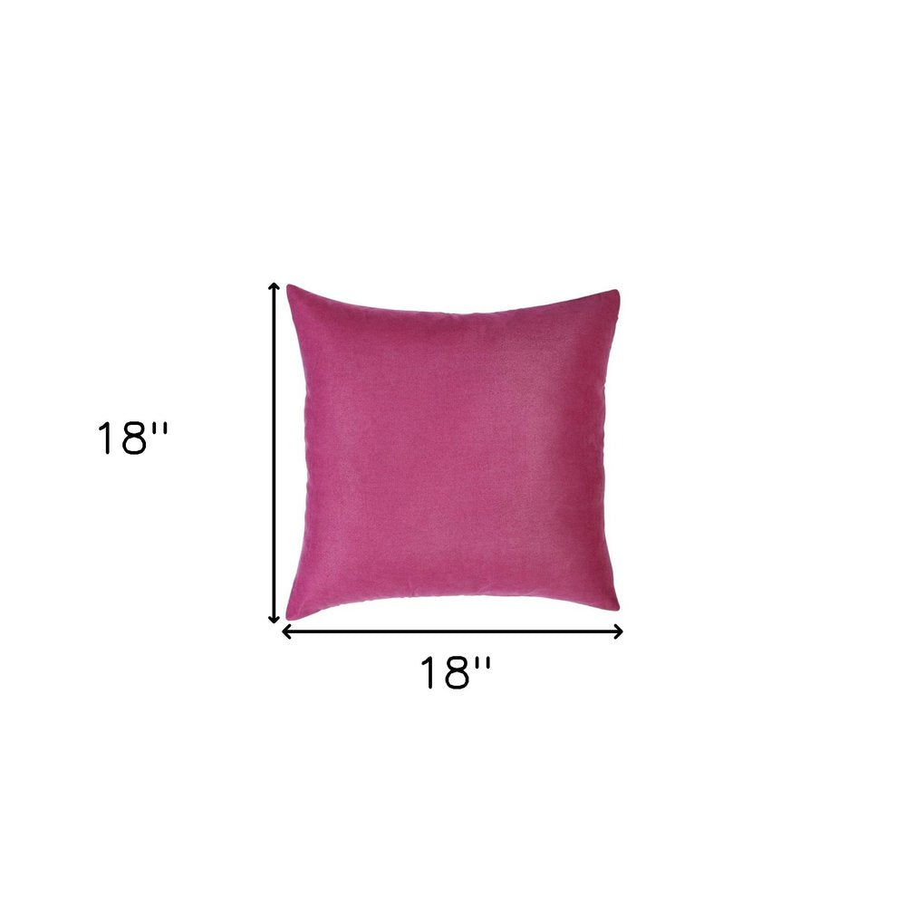 Set of Two 18" Pink Throw Pillow Covers