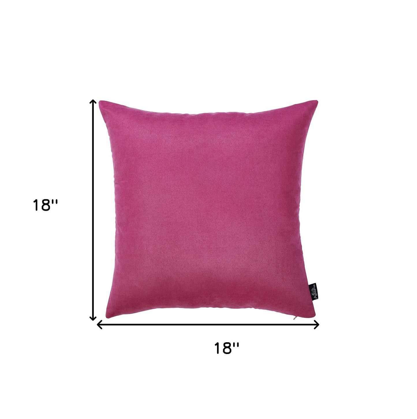 Set Of 2 Pink Brushed Twill Decorative Throw Pillow Covers