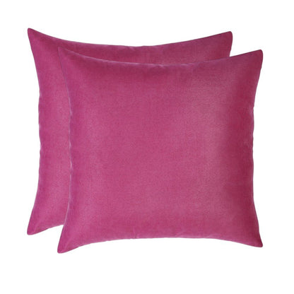 Set of Two 18" Pink Throw Pillow Covers