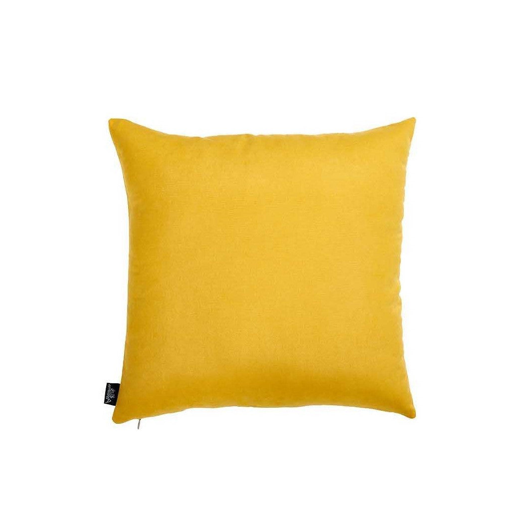 Set Of 2 Yellow Brushed Twill Decorative Throw Pillow Covers