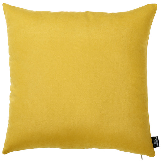 Set of Two Yellow Throw Pillow Cover