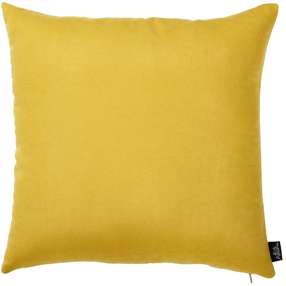 Set of Two 18" Yellow Throw Pillow Covers