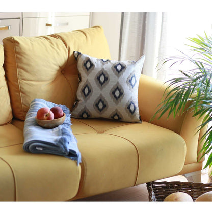 17" Blue and Gray Throw Pillow Cover