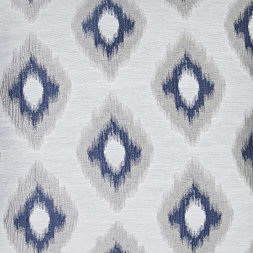 17" Blue and Gray Throw Pillow Cover