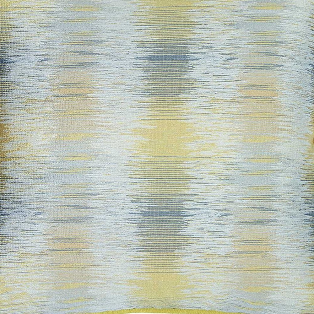 Yellow And Gray Blurred Lines Decorative Throw Pillow Cover