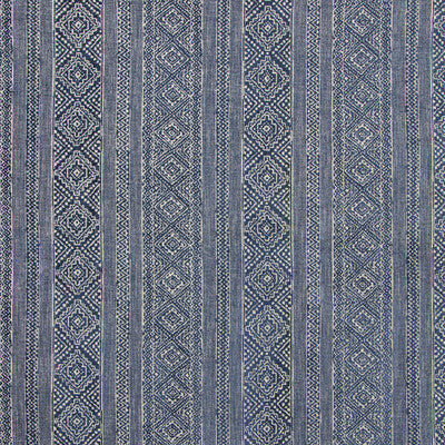 KRAVET COUTURE CHENILLE STRIPES WHITE,INDIGO,   - 35562.51.0