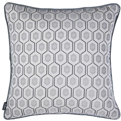 17" Gray Throw Pillow Cover