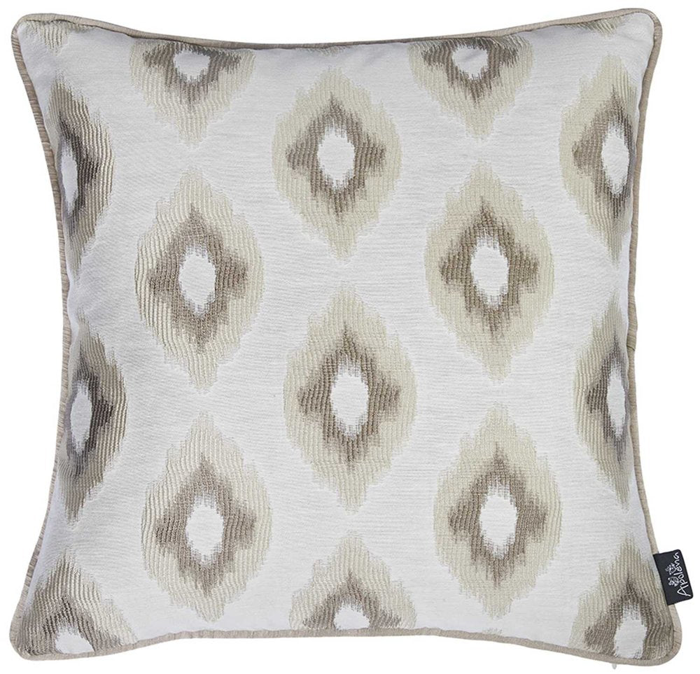 Neutral Browns Ikat Decorative Throw Pillow Cover