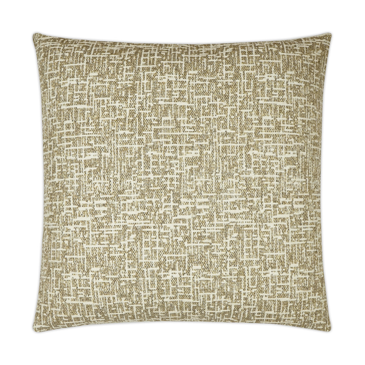 D.V. KAP HOME   24" x 24" Montecito Pillow - Flax Abstract, Modern    - 3557-F-2424
