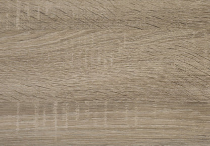 71" Taupe Distressed Wood Adjustable Five Tier Bookcase