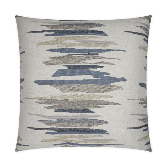 D.V. KAP HOME   24" x 24" Chadsford Pillow - Blue Western Chic, Abstract    - 3559-B-2424