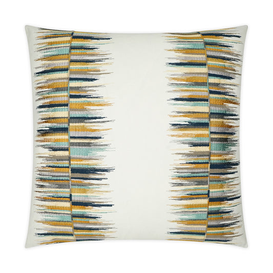 D.V. KAP HOME   24" x 24" Fun Fair Pillow - Agate Embroidery, Abstract, Modern    - 3562-A-2424