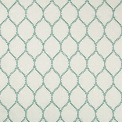 KRAVET DESIGN EMBROIDERY GEOMETRIC IVORY,GREEN,   - 35624.13.0