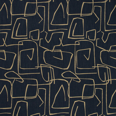 KRAVET DESIGN  GEOMETRIC DARK BLUE,BEIGE,   - 35646.516.0