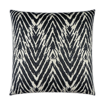 D.V. KAP HOME   24" x 24" Zena Pillow - Coal Global, Animal    - 3567-C-2424
