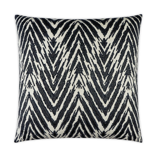 D.V. KAP HOME   24" x 24" Zena Pillow - Coal Global, Animal    - 3567-C-2424
