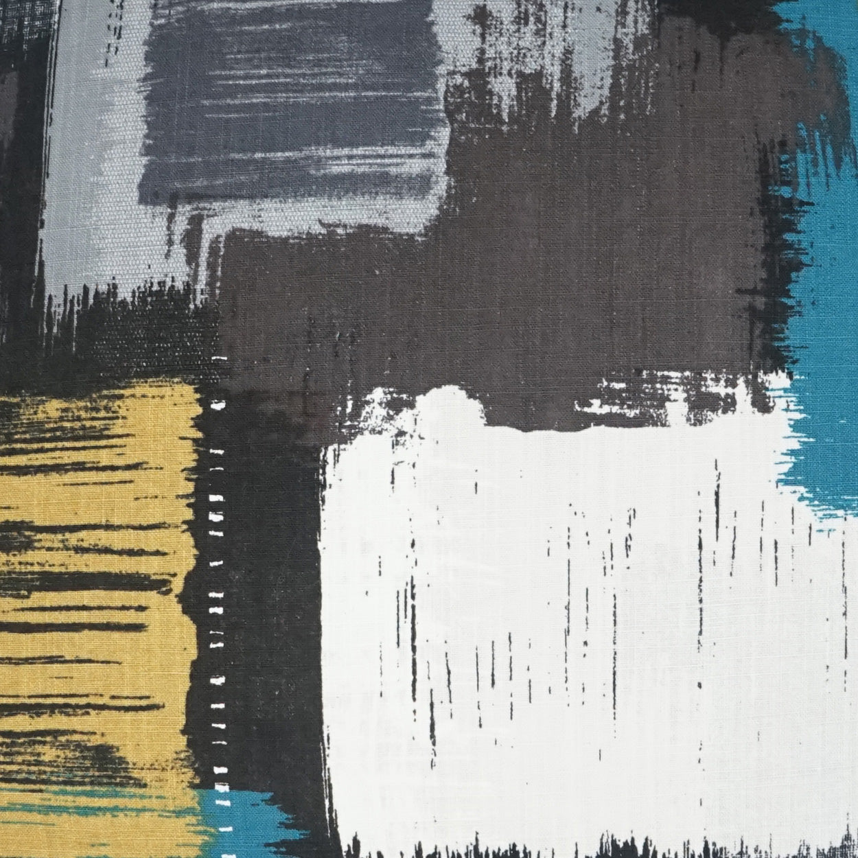 D.V. KAP HOME 3568-YARD Beyond Fabric Modern, Abstract  Grey, Turquoise,Teal, Multi   - Beyond
