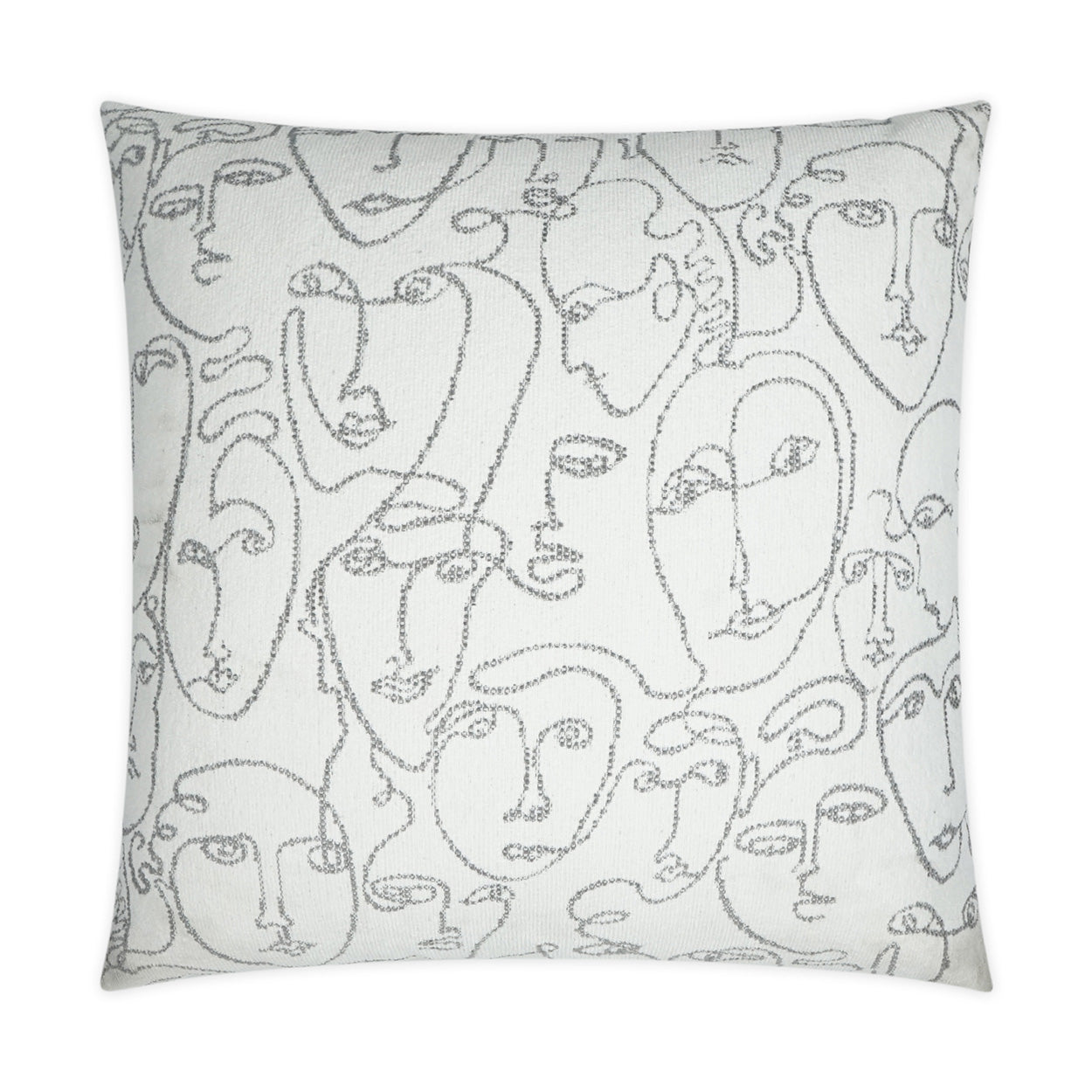 D.V. KAP HOME   24" x 24" Picasso Pillow Modern, Novelty    - 3569-2424