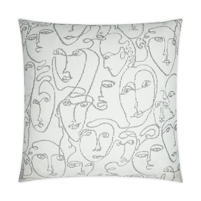 D.V. KAP HOME   24" x 24" Picasso Pillow Modern, Novelty    - 3569-2424