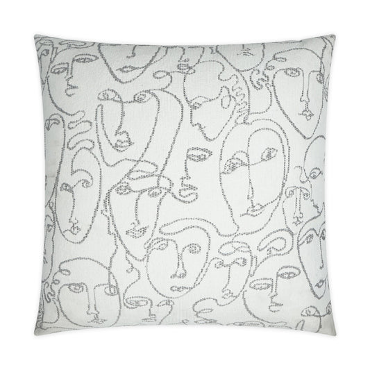 D.V. KAP HOME   24" x 24" Picasso Pillow Modern, Novelty    - 3569-2424