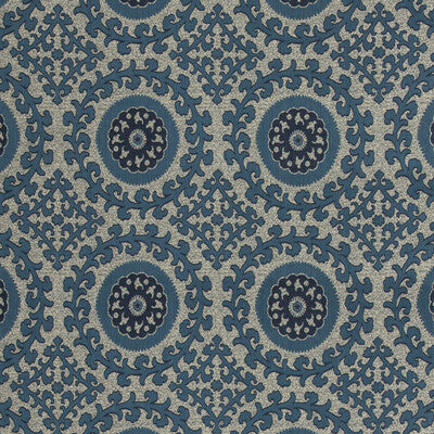 KRAVET DESIGN WEAVE  WHITE,BLUE,INDIGO   - 35696.5.0