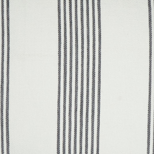 D.V. KAP HOME 3570-D-YARD Newport Fabric - Domino Traditional, Stripes, Farmhouse, Nautical  White, Grey   - Newport