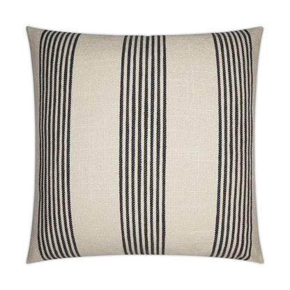 D.V. KAP HOME   24" x 24" Newport Pillow - Linen Traditional, Stripes, Farmhouse, Nautical    - 3570-L-2424
