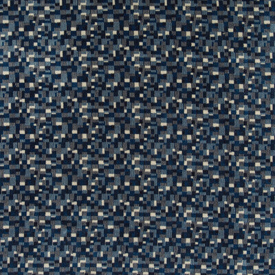 KRAVET DESIGN VELVET  BLUE,WHITE,INDIGO   - 35728.51.0