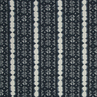 KRAVET DESIGN  STRIPES WHITE,INDIGO,   - 35743.51.0