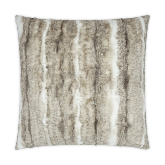 D.V. KAP HOME   24" x 24" Roar Pillow Faux Fur, Animal    - 3577-2424