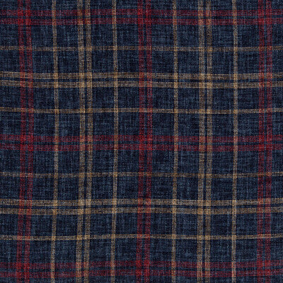 KRAVET BASICS CHENILLE  DARK BLUE,RED,BROWN   - 35777.519.0