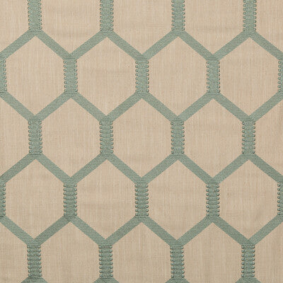 KRAVET BASICS EMBROIDERY GEOMETRIC BEIGE,GREEN,   - 35789.316.0