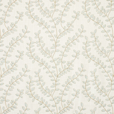 KRAVET BASICS EMBROIDERY BOTANICAL & FLORAL WHITE,LIGHT BLUE,BEIGE   - 35792.15.0