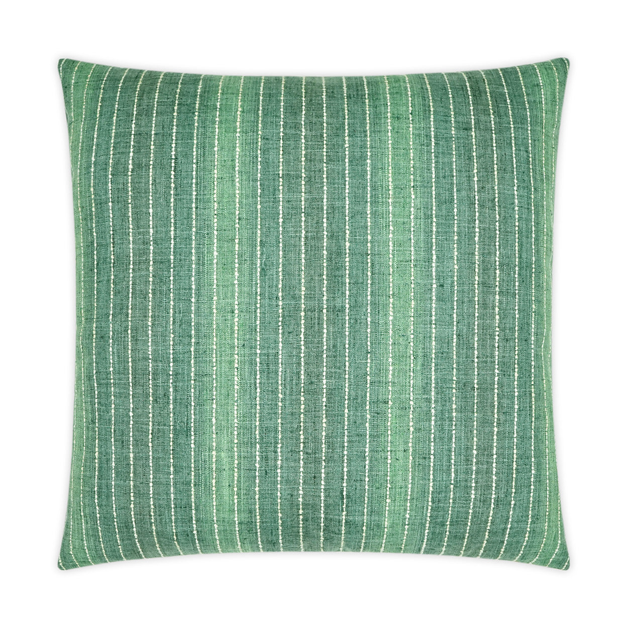 D.V. KAP HOME   24" x 24" Brentwood Pillow - Emerald Stripes, Traditional    - 3580-E-2424