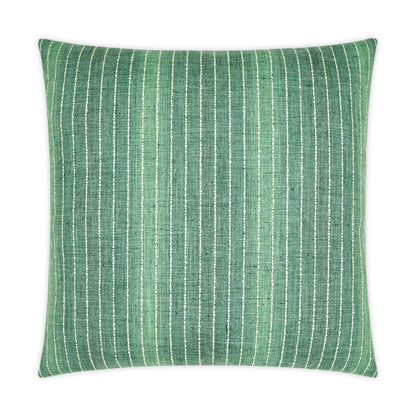 D.V. KAP HOME   24" x 24" Brentwood Pillow - Emerald Stripes, Traditional    - 3580-E-2424