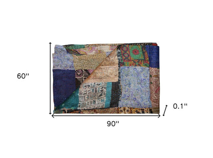 60" X 90" Silk Multicolor Throws