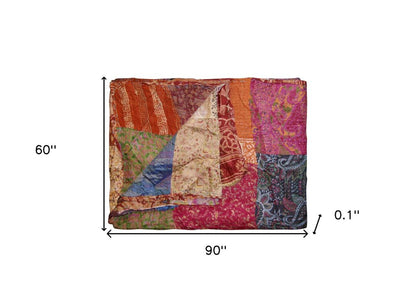 60" X 90" Silk Multicolor Throws
