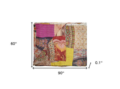 60" X 90" Silk Multicolor Throws
