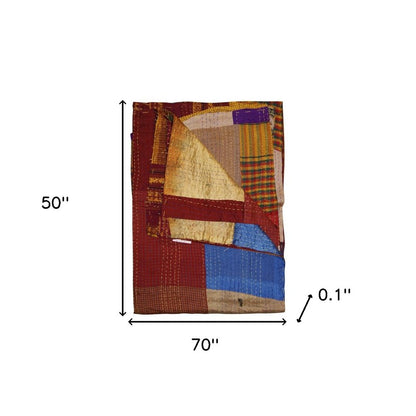50" X 70" Silk Multicolor Throws